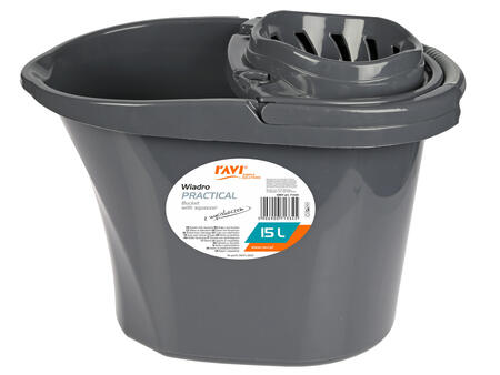 Praktisks spainis ar izspiedēju 15L, pelēks, 42 x 28 x 30, 71334, Simple Solution (71334)