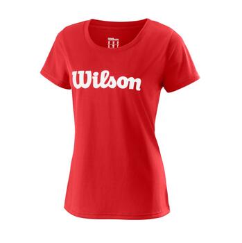 W T-SHIRT UWII SCRIPT TECH TEE WILSON RED /XS (WRA770510)