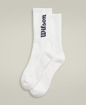 U CREW LOGO SOCK / BRIGHT WHITE/CLASSIC NAVY L /43-46 (WU00017411ZACL)
