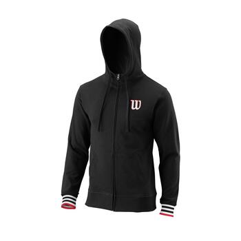 M SCRIPT ECO COTTONFULL ZIP HOODY-SLIMFIT BLACK /L (WRA810704)