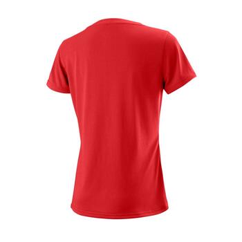 W T-SHIRT UWII SCRIPT TECH TEE WILSON RED /XS (WRA770510)