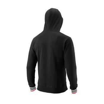 M SCRIPT ECO COTTONFULL ZIP HOODY-SLIMFIT BLACK /L (WRA810704)
