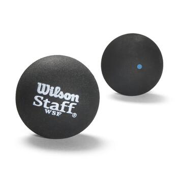 WILSON skvoša bumbiņas STAFF Iepakojumā 2 gb. - blue dot (WRT6175)