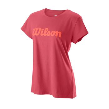 W SCRIPT COTTON TEE II HOLLY BERRY /XS (WRA776801)