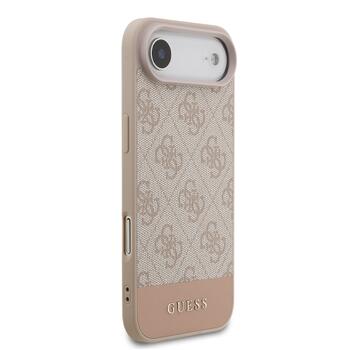 Guess PU 4G Stripe Case Aizsargapvalks priekš iPhone Air / rozā (GUHCP17MG4GLPI)