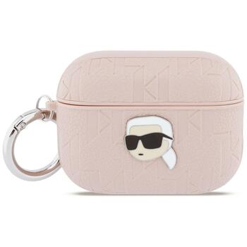 Karl Lagerfeld Monogram Karl Head Case Защитный чехол для AirPods Pro 3 / розовый (KLAP3PGKIPP)