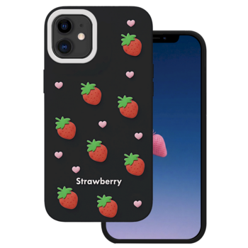 Mocco Strawberry Back Case Чехол для телефона Apple iPhone 11 (MO-SBC-IP-11-BK)