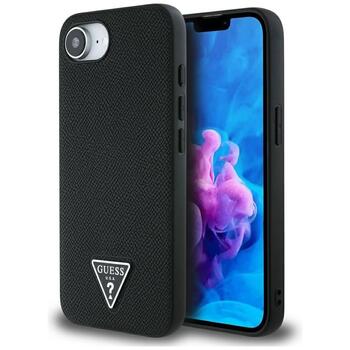 Guess Grained Triangle MagSafe Чехол для Apple iPhone 16e (GUHMPSE4PGTSPSK)