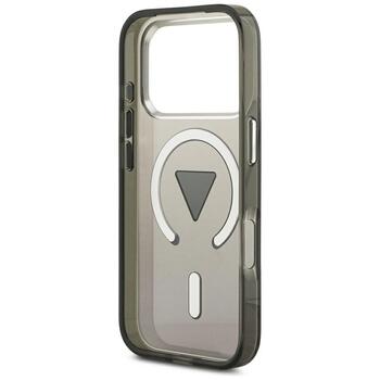 Case Guess IML Gradient Triangle Logo MagSafe Защитный чехол для iPhone 17 Pro / чёрный (GUHMP17LHGTMLCGK)