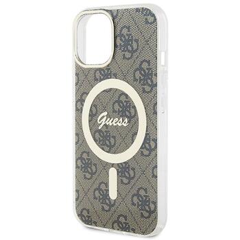 Guess GUHMP15MH4STW Hardcase IML 4G MagSafe Aizsargapvalks priekš iPhone 15 Plus/14 Plus 6.7