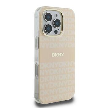 DKNY Repeat Texture Pattern With Stripe Защитный Чехол для Apple iPhone 16 Pro Max (DKHMP16XHRHSEP)
