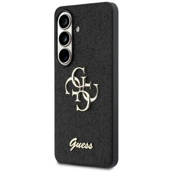 Guess Fixed Glitter Big 4G Metal Logo Защитный чехол для Samsung Galaxy S26 / чёрный (GUHCS26SHG4SGK)