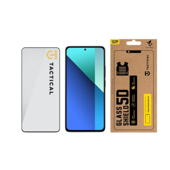 Tactical Glass Shield 5D Защитное стекло для Xiaomi Redmi Note 13 4G/5G/14S / чёрный (TA-57983119417)