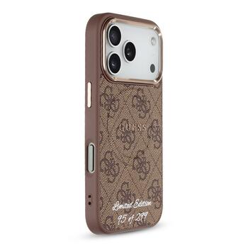 Guess PU 4G MagSafe Strap Limited Edition of 299 Case Aisargapvalks priekš Apple iPhone 17 Pro (GUHMP17LP4GREGSLW)