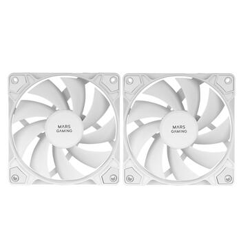 Mars Gaming MFPROX2W 2x 120mm PC Case Fan (MFPROX2W)