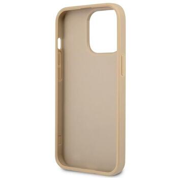 Guess GUHCP13LPSATLE Saffiano Triangle Logo Aizsargapvalks priekš iPhone 13 Pro / 13 6,1