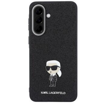 Karl Lagerfeld Fixed Glitter Ikonik Logo Metal Pin Защитный чехол для Samsung Galaxy A57 5G / чёрный (KLHCSA57GKNPSK)