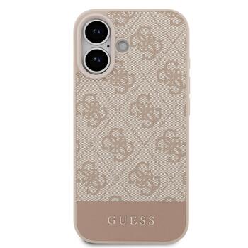 Guess PU 4G Stripe Case Защитный чехол для iPhone 17 / розовый (GUHCP17SG4GLPI)