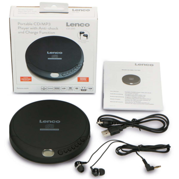 Lenco CD-200 Pārnēsājamais CD atskaņotājs (CD-200)