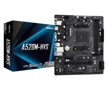 AsRock A520M-HVS Pamatplate mATX / AM4 / AMD (A520M-HVS)