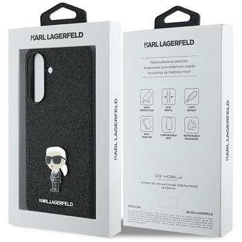 Karl Lagerfeld Fixed Glitter Ikonik Logo Metal Pin Case Чехол для Samsung Galaxy A36 5G (KLHCSA36GKNPSK)