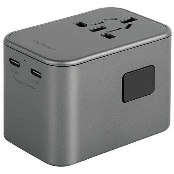 Energea TravelWorld GaN65 USB-C PD 65 Вт + универсальный адаптер PPS 55 Вт (TWA-GAN65-GUN)
