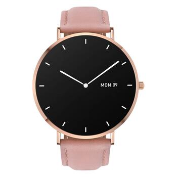 Garett Smartwatch Verona Sieviešu viedpulkstenis AMOLED / Bluetooth 5.1 / IP67 / GPS / SMS (VERONA_ZLOT_ROZO_SKOR)