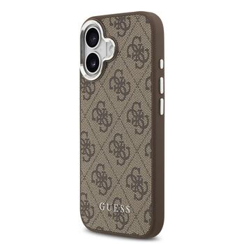 Guess 4G MagSafe Case Защитный чехол для iPhone 17 / коричневый (GUHMP17SP4GSSMCW)