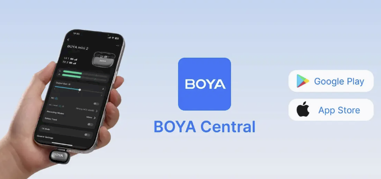 Boya mini 2-01 Беспроводной микрофон с функцией шумоподавления на основе AI разъемами Lightning и USB-C (BOYA-MINI-2-01-GR)