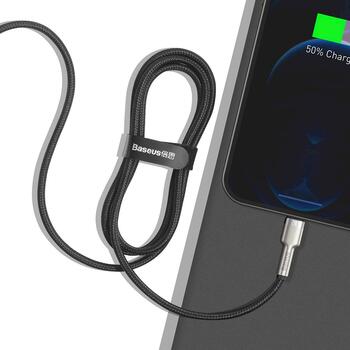 Baseus Cafule USB Cable Кабель для зарядки Lightning 2.4A 1m / чёрный (CALJK-A01)