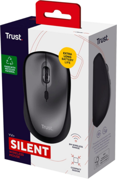 Trust Yvi+ Silent Black pele (25512)