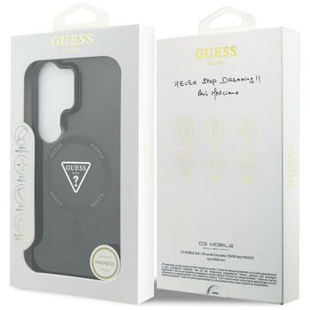 Case Guess IML Gradient Triangle MagSafe Aizsargapvalks priekš Samsung Galaxy S26 Ultra / melns (GUHMS26LHGTMLCGK)