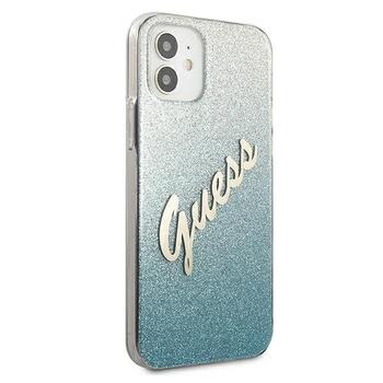 Guess GUHCP12SPCUGLSBL Glitter Gradient Script Защитный чехол для iPhone 12 mini 5,4