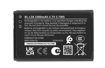 Nokia BL-L5K Батарея 1000mAh Li-Ion (OEM) (BL-L5K)