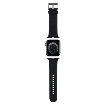 Karl Lagerfeld Strap KLAWMSLCNK Ремешок для часов Apple Watch 38/40/41mm 3D Rubber Choupette Heads / чёрный (KLAWMSLCNK)