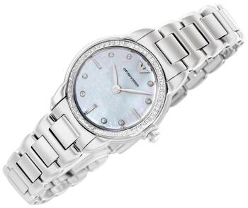 Emporio Armani Mia Sieviešu Pulkstenis 26mm Silver Mother Of Pearl Dial Stainless Steel Bracelet (4064092324655)