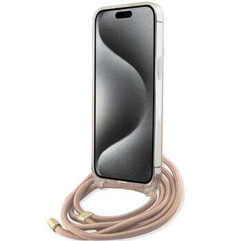 Guess GUHCP15LHC4SEP Hardcase Crossbody Cord 4G Print Защитный чехол для iPhone 15 Pro 6.1