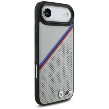 BMW M Tricolor Metal Logo MagSafe Case Защитный Чехол для Apple iPhone 17 Air (BMHMP17M25PCSPEG)