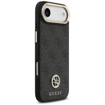 Guess 4G Strass Logo & Big Strap Metal Buttons MagSafe Защитный чехол для iPhone Air / чёрный (GUHMP17MP4G4DCSK)