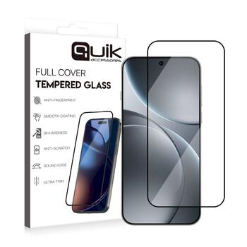 Quik Accessories Full Cover Tempered Glass Защитное Стекло для Oppo Find X9 Pro (QK-TG-OPPO-FX9PR)