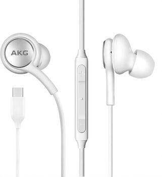 Samsung EO-IC100BWE AKG USB-C Stereo Handsfree Гарнитура для устройств с USB-C / белый (bulk) (GP-TOU021CSKWW)