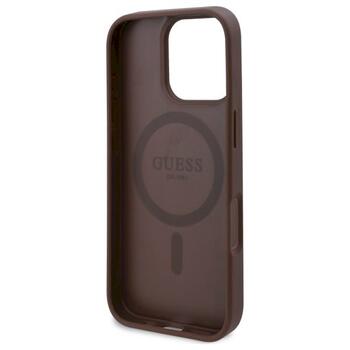 Guess GUHMP16LP4ROPEMCW Hardcase 4G Flowers Print MagSafe Aizsargapvalks priekš iPhone 16 Pro 6.3