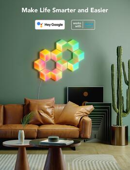 Govee B6066 Hexa Pro RGBIC LED Smart Panel Bluetooth / Wi-Fi / 10pcs (H6066302)