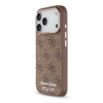 Guess PU 4G MagSafe Strap Limited Edition of 299 Case Aisargapvalks priekš Apple iPhone 17 Pro (GUHMP17LP4GREGSLW)
