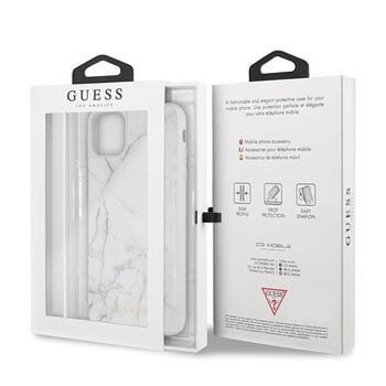 Guess GUHCN65HYMAWH Защитный чехол для iPhone 11 Pro Max / белый Marble (GUHCN65HYMAWH)