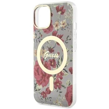 Guess GUHMP14MHCFWSA Hardcase Flower MagSafe Защитный чехол для iPhone 14 Plus / 15 Plus 6.7