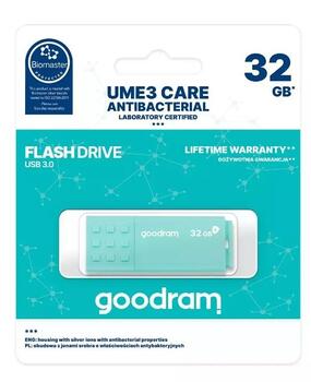 Goodram 32GB UME3 Care USB 3.0 Флеш Память (UME3-0320CRR11)