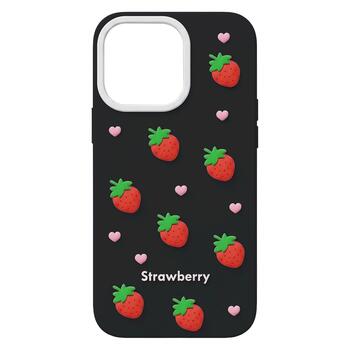 Mocco Strawberry Back Case Чехол для телефона Apple iPhone 12 / 12 Pro (MO-SBC-IP-12-BK)