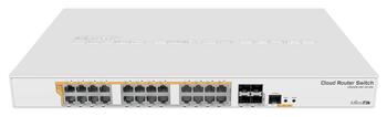 MikroTik CRS328-24P-4S+RM Cloud Core Router Switch 24x 1000Mb/s PoE+, 4x SFP+ 10G (CRS328-24P-4S+RM)