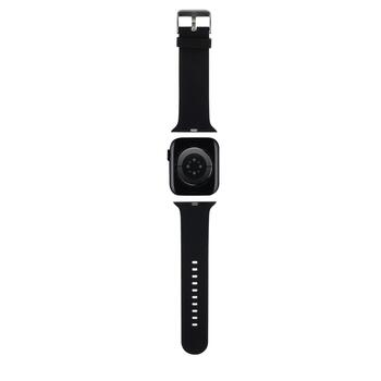 Karl Lagerfeld Karl and Choupette Head NFT Ремешек для часов для Apple Watch 38/40/41 / чёрный (KLAWMSLKCNK)